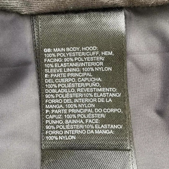 The North Face Extra Fuzzy Quarter Snap Pullover Gray Hooded Jacket - Picture 12 of 15